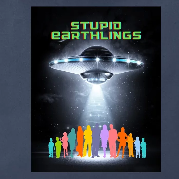 Stupid Earthlings Alien Zip Tote Bag