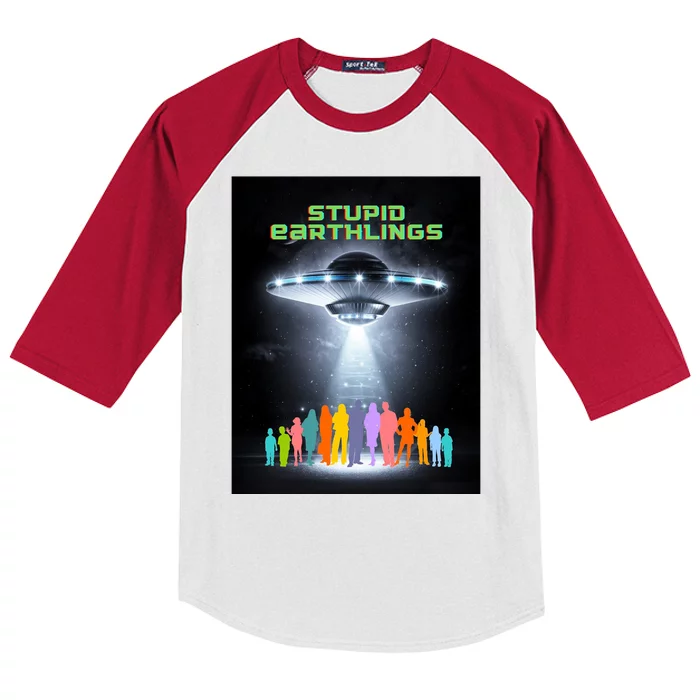 Stupid Earthlings Alien Kids Colorblock Raglan Jersey