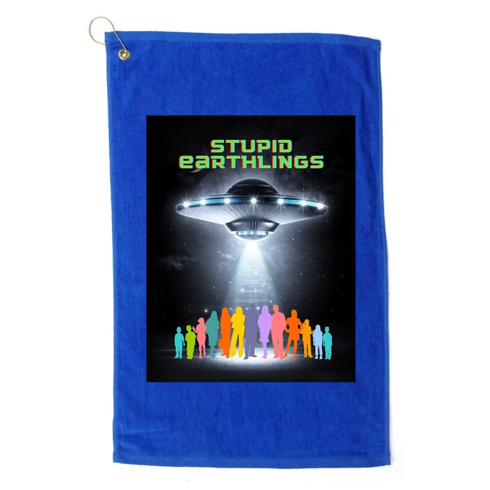 Stupid Earthlings Alien Platinum Collection Golf Towel