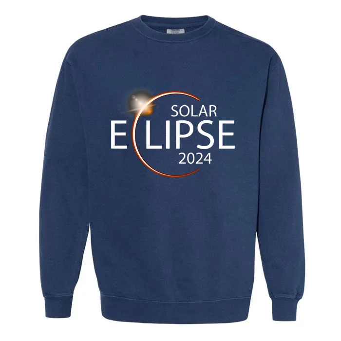 Solar Eclipse April 8 2024 Eclipse Party 2024 Souvenir Garment-Dyed Sweatshirt