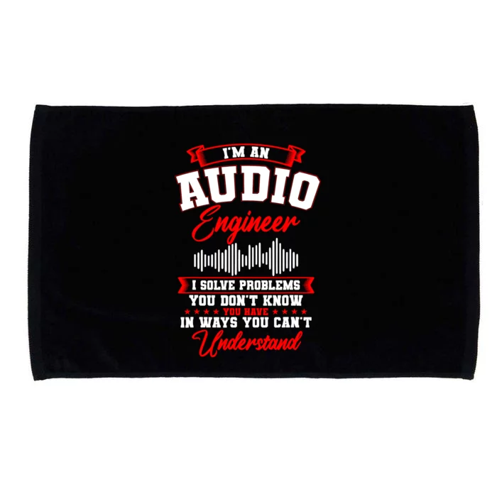 Sound Engineer Audio Recording Editor Microfiber Hand Towel