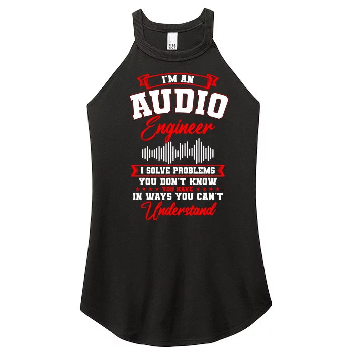 Sound Engineer Audio Recording Editor Women’s Perfect Tri Rocker Tank