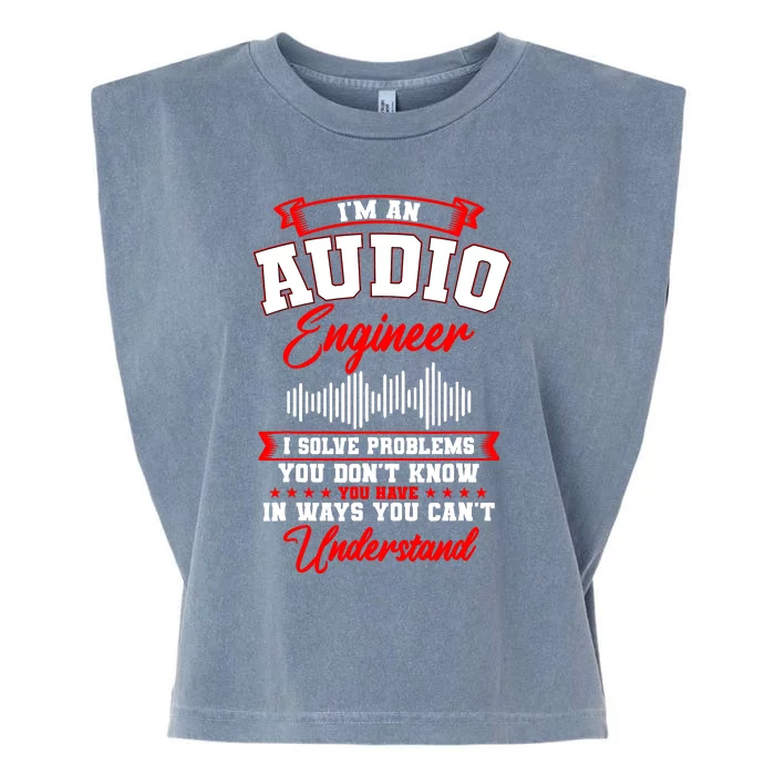 Sound Engineer Audio Recording Editor Garment-Dyed Women's Muscle Tee