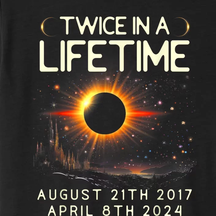 Solar Eclipse Astronomy Twice In Lifetime 2024 Solar Eclipse ChromaSoft Performance T-Shirt