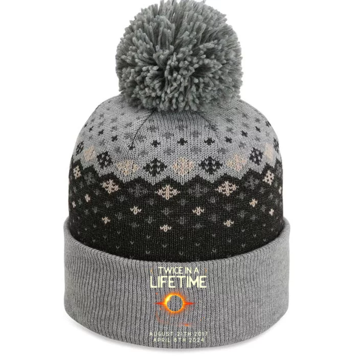 Solar Eclipse Astronomy Twice In Lifetime 2024 Solar Eclipse The Baniff Cuffed Pom Beanie