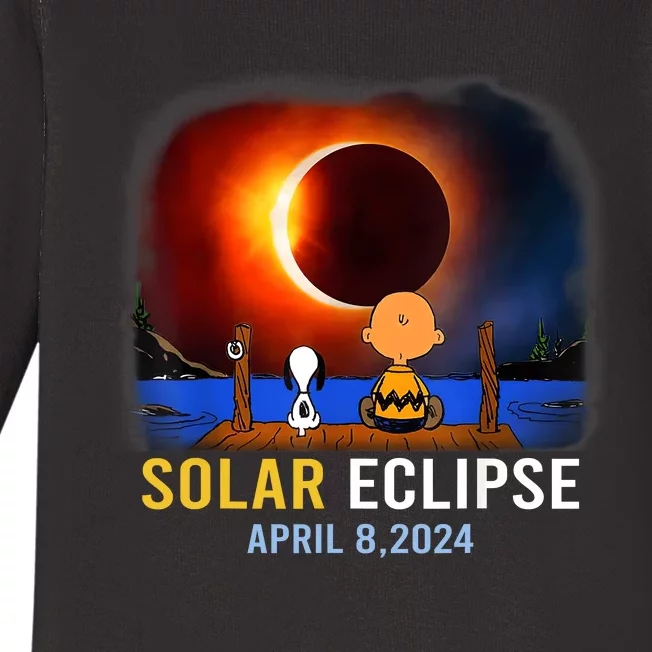 Solar Eclipse April 8 2024 Totality April 8 Baby Long Sleeve Bodysuit