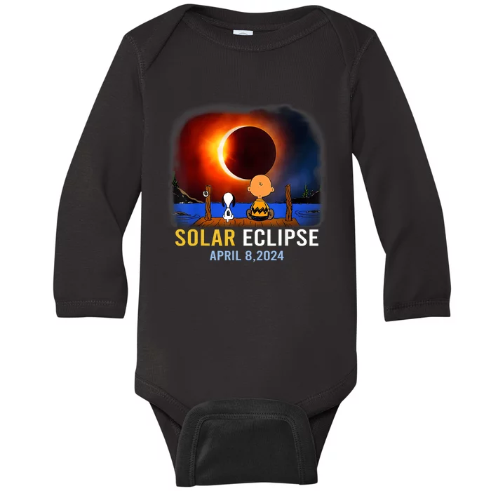 Solar Eclipse April 8 2024 Totality April 8 Baby Long Sleeve Bodysuit