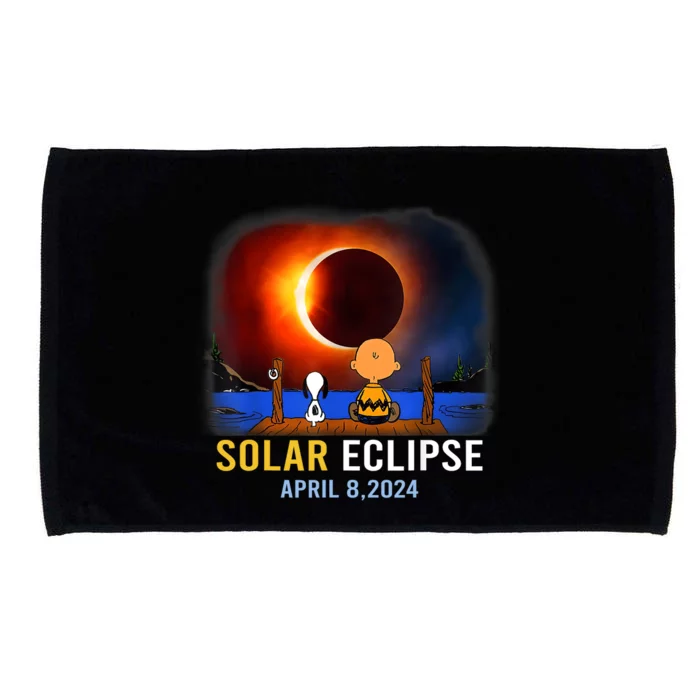 Solar Eclipse April 8 2024 Totality April 8 Microfiber Hand Towel