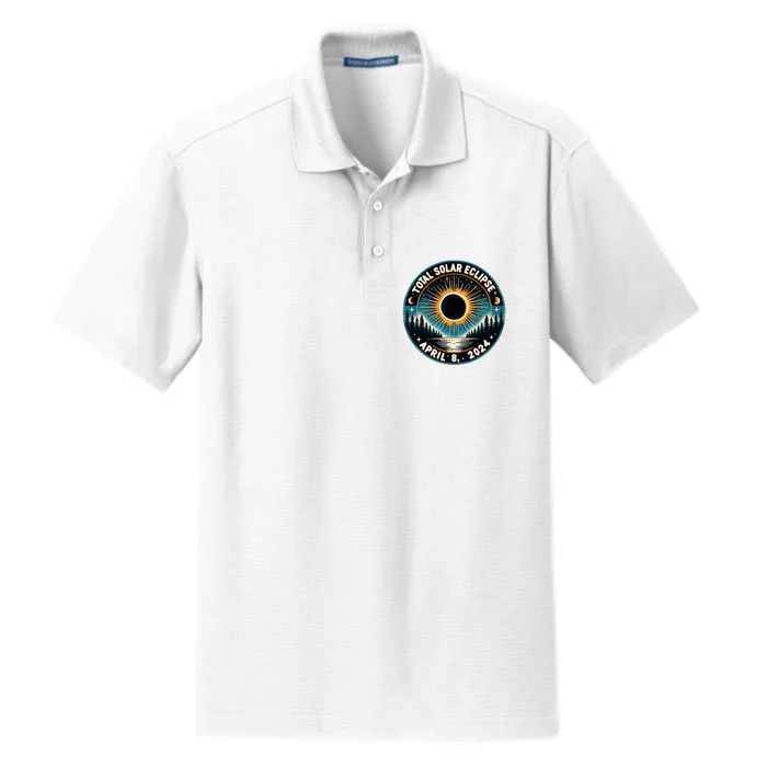 Solar Eclipse Astronomy Vintage 2024 Solar Eclipse Dry Zone Grid Performance Polo