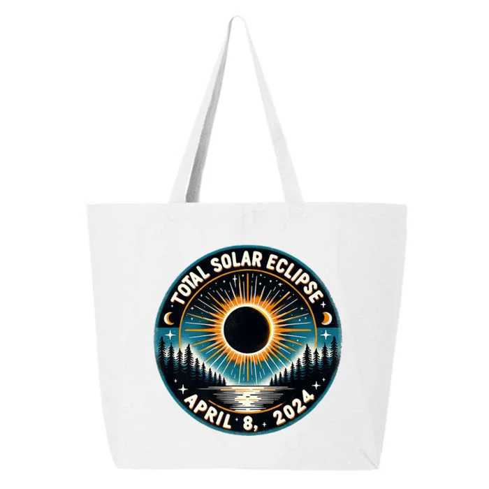 Solar Eclipse Astronomy Vintage 2024 Solar Eclipse 25L Jumbo Tote