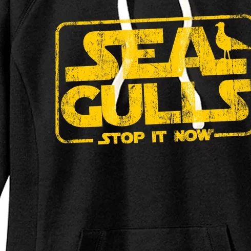 Seagulls Stop it Now Women's Fleece Hoodie