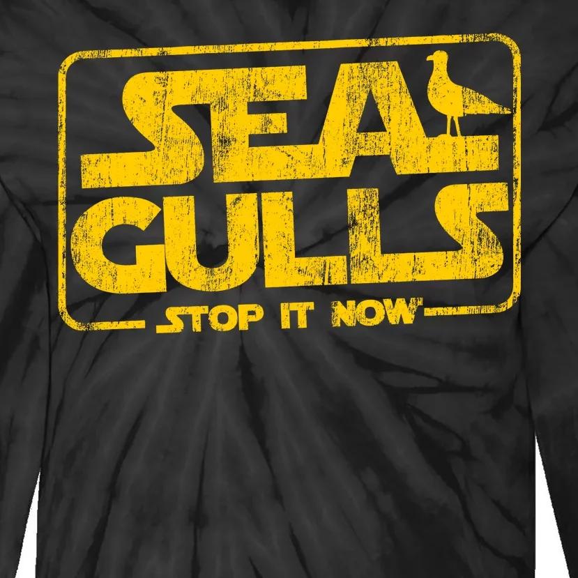 Seagulls Stop it Now Tie-Dye Long Sleeve Shirt