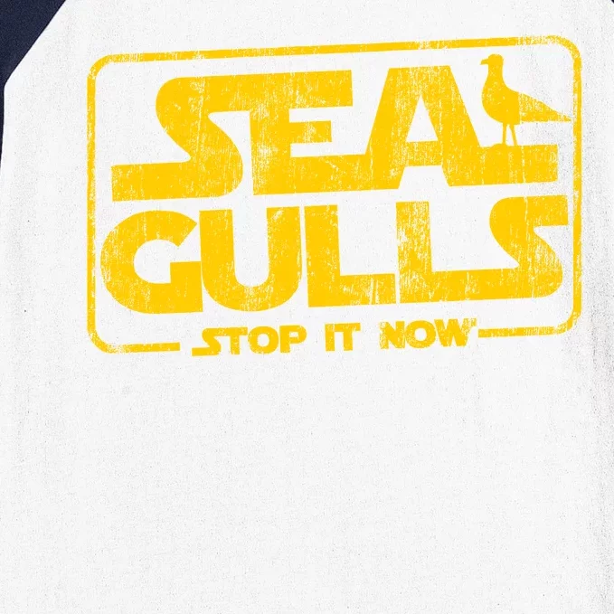 Seagulls Stop it Now Baseball Sleeve Shirt