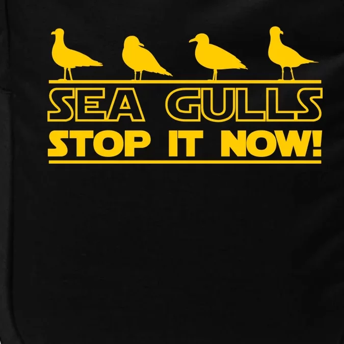 Seagulls Stop it Now Funny Meme Impact Tech Backpack