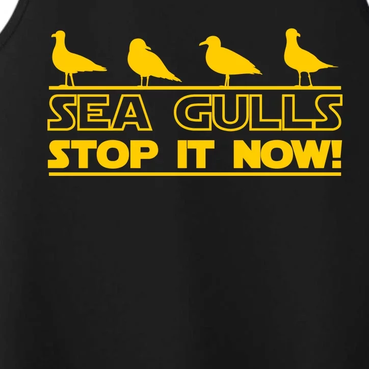 Seagulls Stop it Now Funny Meme Performance Tank