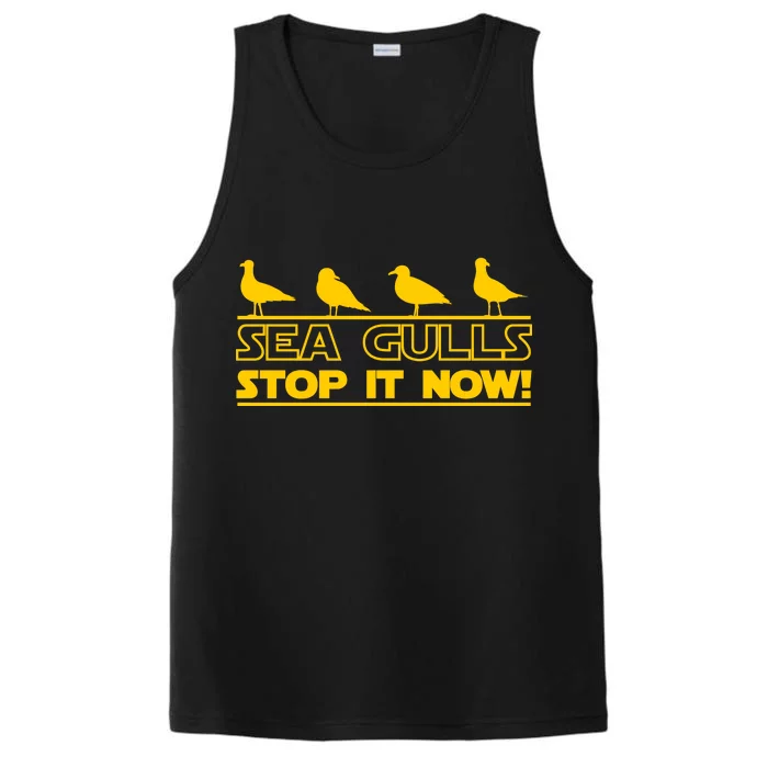 Seagulls Stop it Now Funny Meme Performance Tank