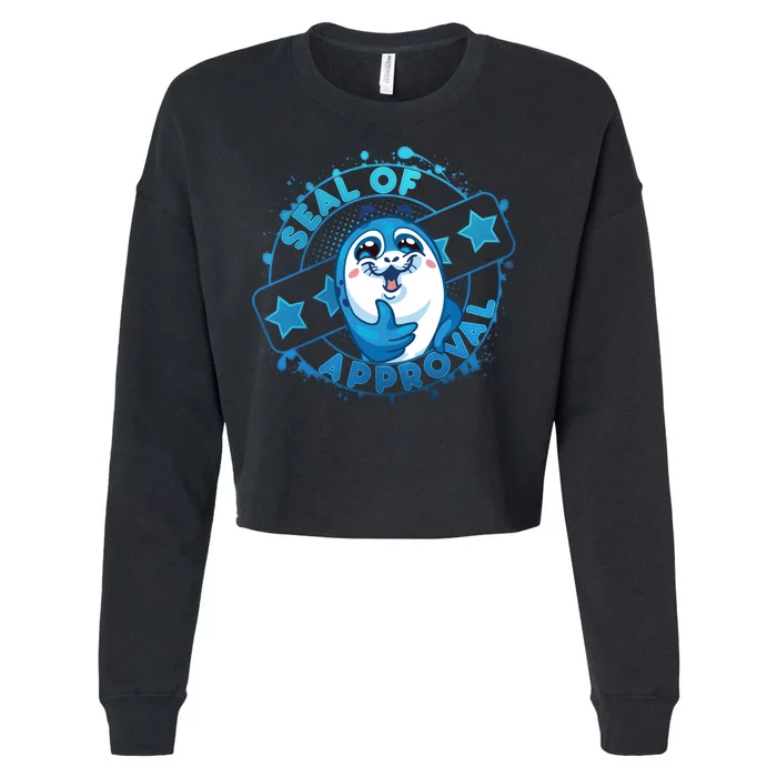 Seal Of Approval Cropped Pullover Crew