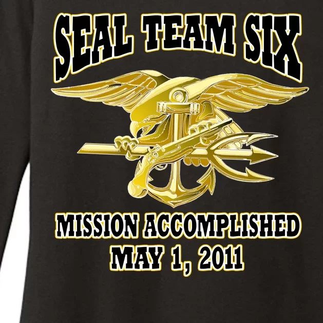 Seal Team Six Mission Accomplished May 2011 Womens CVC Long Sleeve Shirt