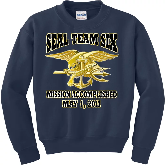 Seal Team Six Mission Accomplished May 2011 Kids Sweatshirt