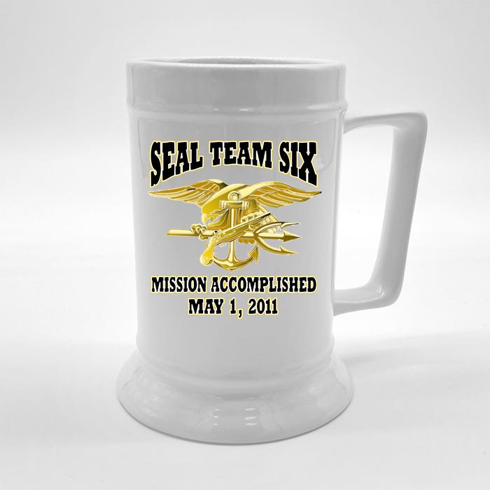 Seal Team Six Mission Accomplished May 2011 Front & Back Beer Stein