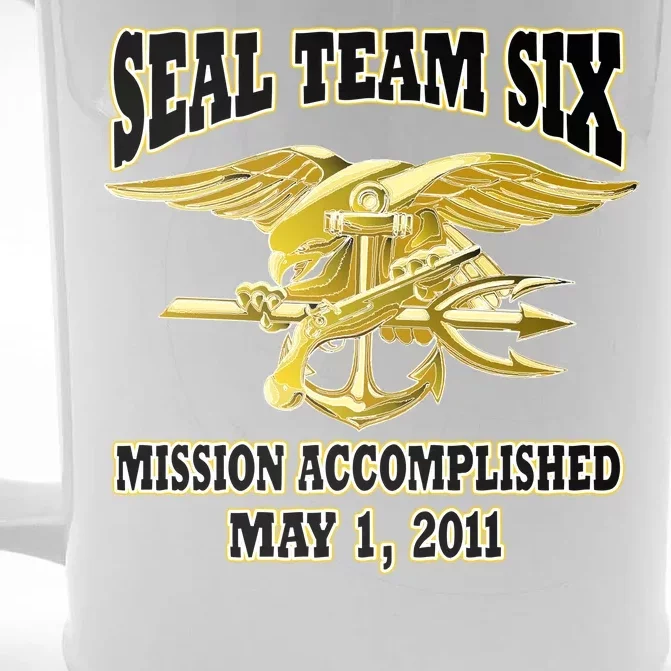 Seal Team Six Mission Accomplished May 2011 Front & Back Beer Stein