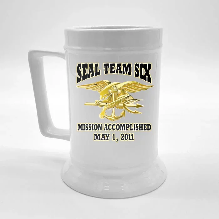 Seal Team Six Mission Accomplished May 2011 Front & Back Beer Stein