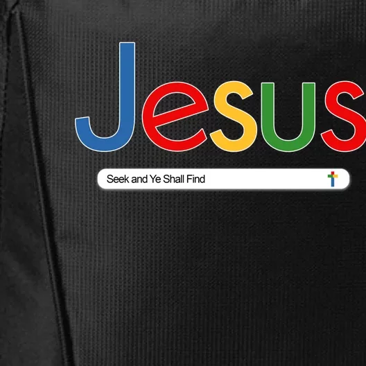 Search Jesus Seek And Ye Shall Find City Backpack