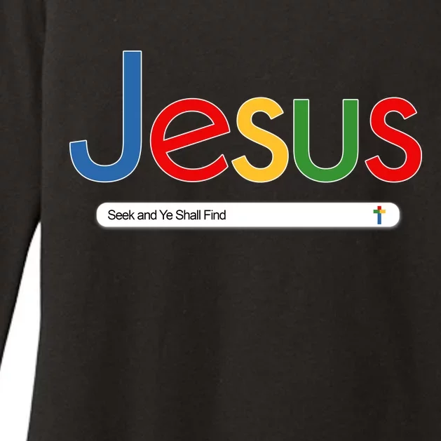 Search Jesus Seek And Ye Shall Find Womens CVC Long Sleeve Shirt