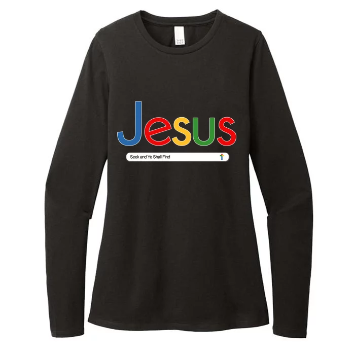 Search Jesus Seek And Ye Shall Find Womens CVC Long Sleeve Shirt