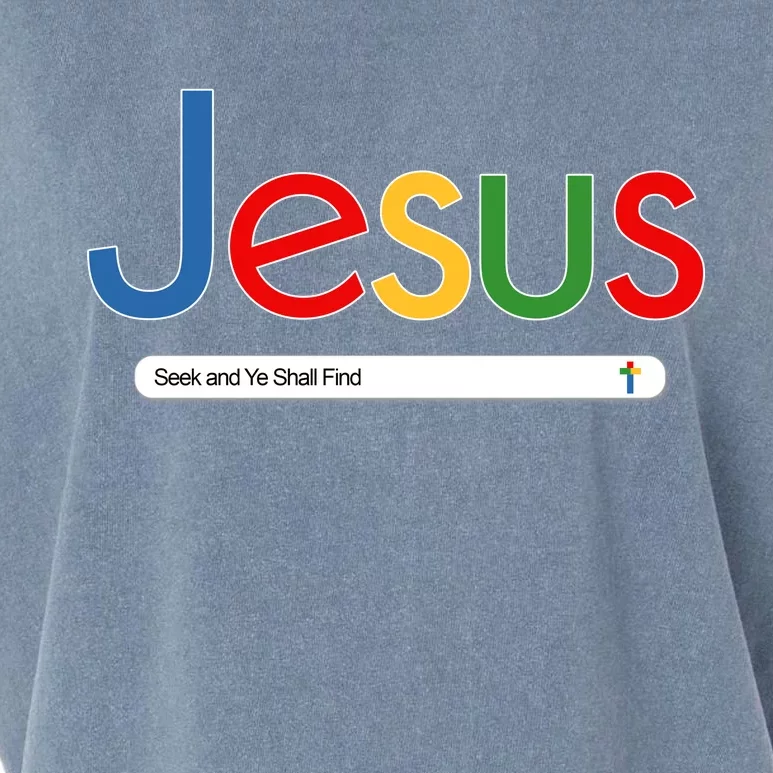 Search Jesus Seek And Ye Shall Find Garment-Dyed Women's Muscle Tee