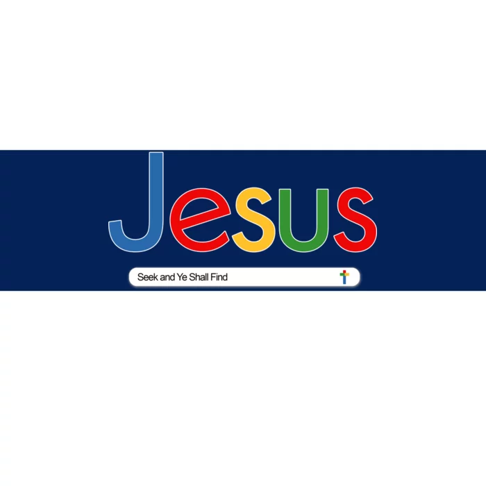 Search Jesus Seek And Ye Shall Find Bumper Sticker