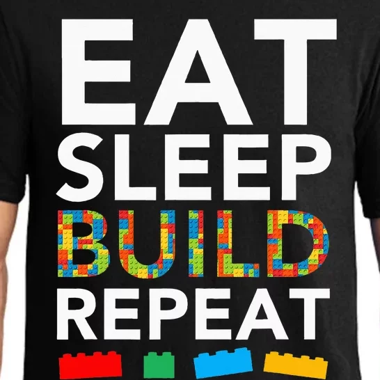 Sleep Eat Build Repeat Building Blocks Bricks Master Builder Pajama Set