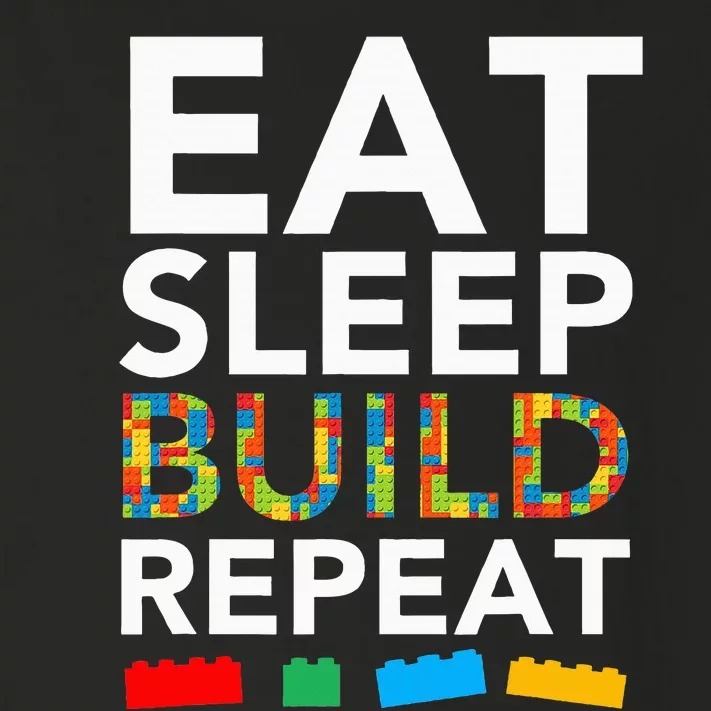 Sleep Eat Build Repeat Building Blocks Bricks Master Builder Toddler Long Sleeve Shirt