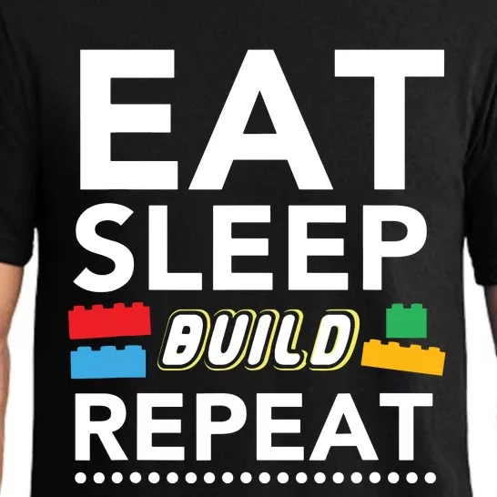 Sleep Eat Build Repeat Building Blocks Bricks Master Builder Pajama Set