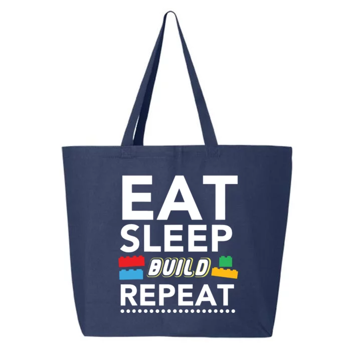 Sleep Eat Build Repeat Building Blocks Bricks Master Builder 25L Jumbo Tote