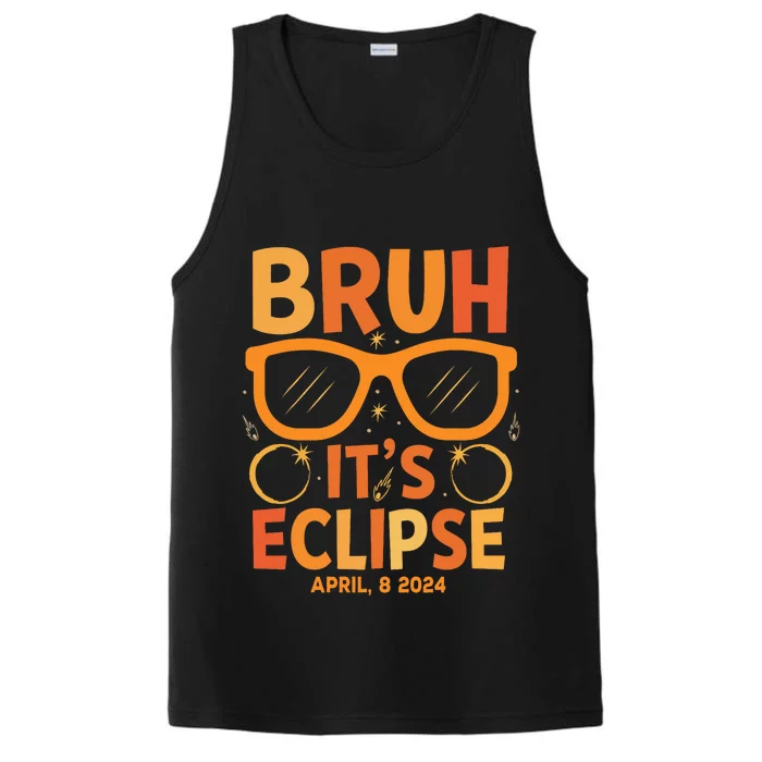 Solar Eclipse Bruh Its Eclipse April 8 2024 Performance Tank