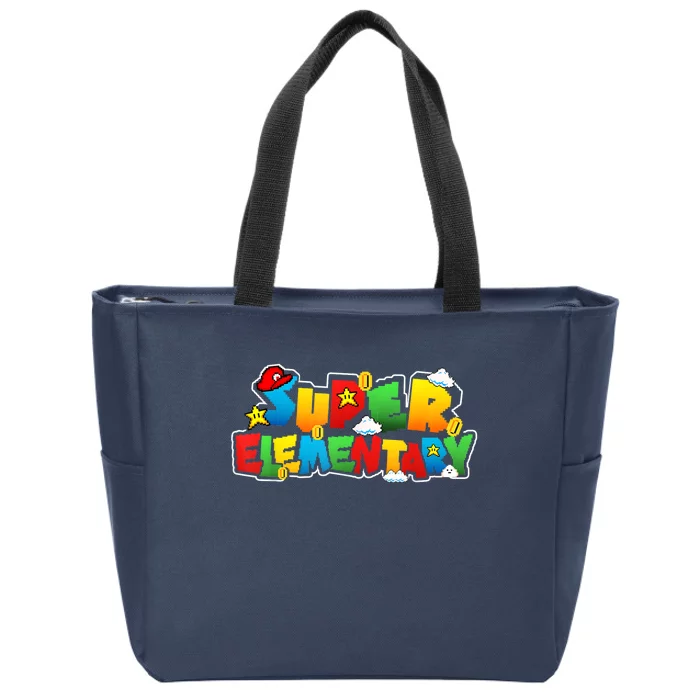 Super Elementary Back To School Outfit For Teachers & Kids Zip Tote Bag