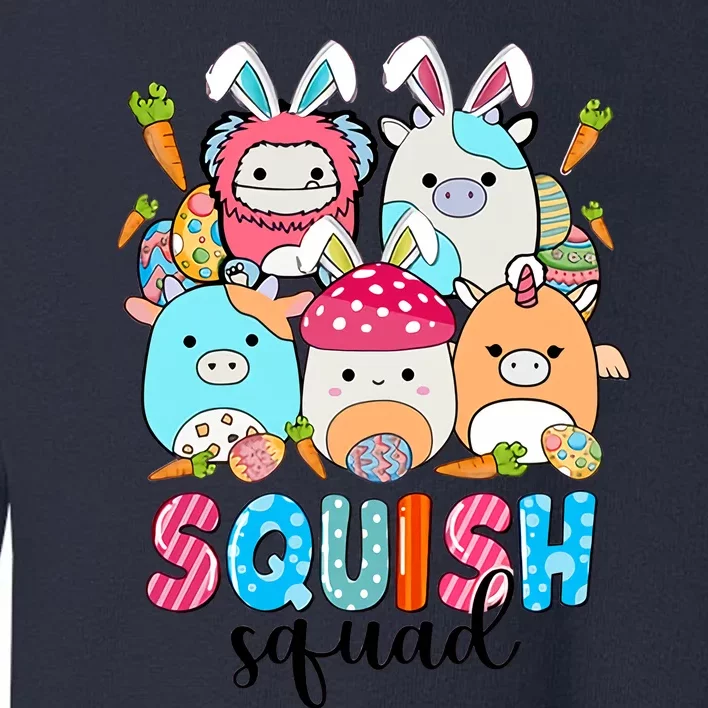 Squishmallow Easter Bunny Easter Squish Squad Cute Bunny Easter Day Toddler Sweatshirt