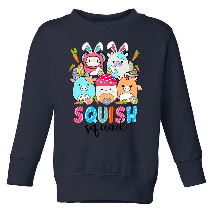 Squishmallow Easter Bunny Easter Squish Squad Cute Bunny Easter Day Toddler Sweatshirt