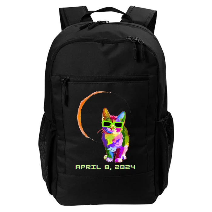 Solar Eclipse Cat with Solar Eclipse Glasses Daily Commute Backpack