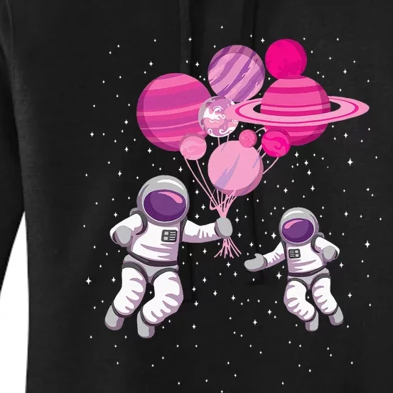 Space Exploration Cosmonaut Space Man Alien Spaceship Women's Pullover Hoodie