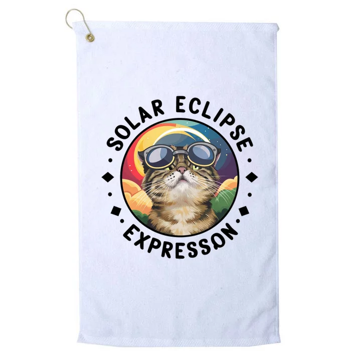 Solar Eclipse Cat Spectacle Platinum Collection Golf Towel