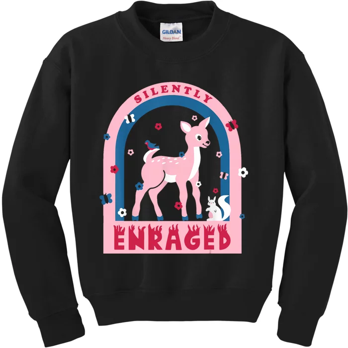 Silently Enraged Christmas Holidays Casual Kids Sweatshirt