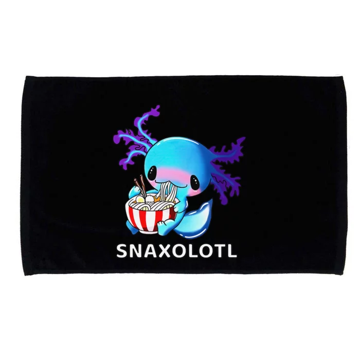 Snaxolotl Eating Cute Anime Microfiber Hand Towel