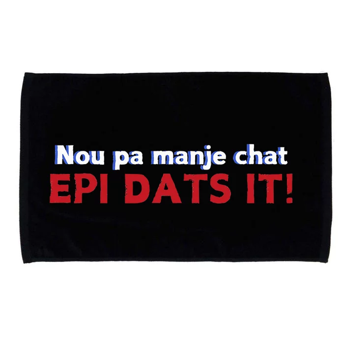 Springfield Eating Cats Haitian Creole Epi Dats It Microfiber Hand Towel