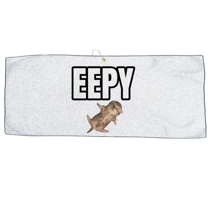 Sillystudio Eepy Cat Large Microfiber Waffle Golf Towel