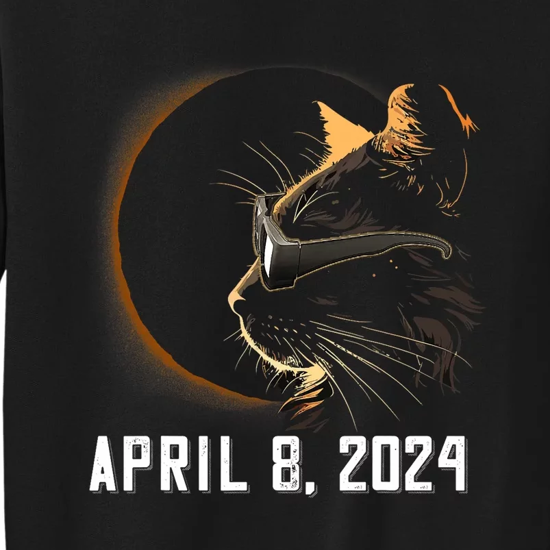 Solar Eclipse Cat Solar Eclipse Glasses Cat Tall Sweatshirt