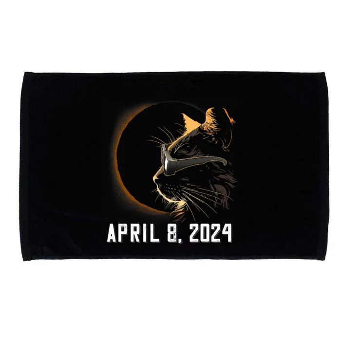 Solar Eclipse Cat Solar Eclipse Glasses Cat Microfiber Hand Towel