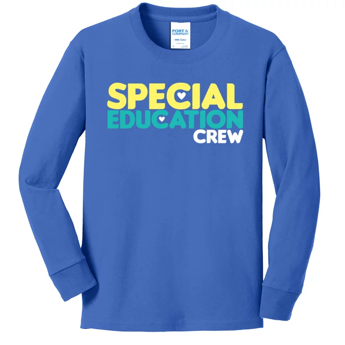 Special Education Crew Special Education Teacher Gift Kids Long Sleeve Shirt