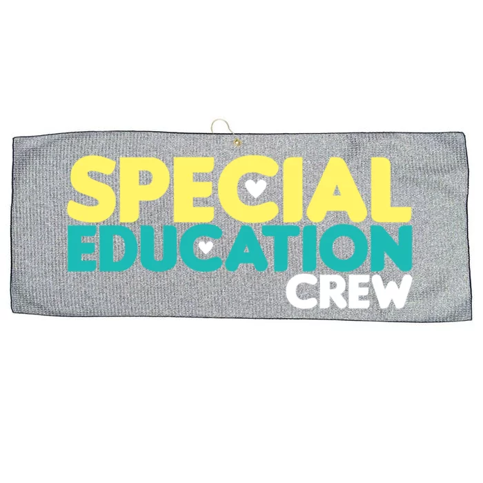 Special Education Crew Special Education Teacher Gift Large Microfiber Waffle Golf Towel